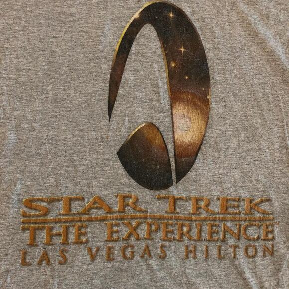 Men’s Grey ‘Star Trek The Experience’ Las Vegas Graphic Tee - Picture 3 of 4
